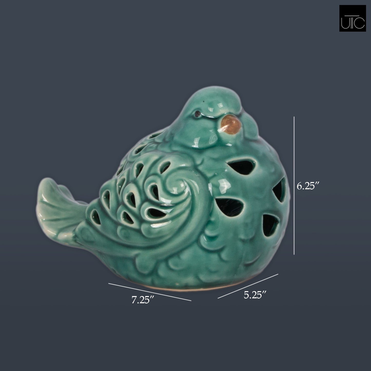 Ellora Cutout Ceramic Bird Figurine