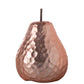Ceramic Pear Figurine with Stem in Hammered Design Body Matte Finis