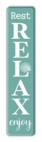 The Beach House Teal Metal Wall Art Sign