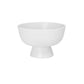Ceramic Pedestal Bowl Finish in Matt White and Matt Black