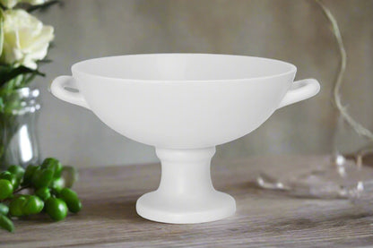 Savanna Ceramic Pedestal Bowl With Handles