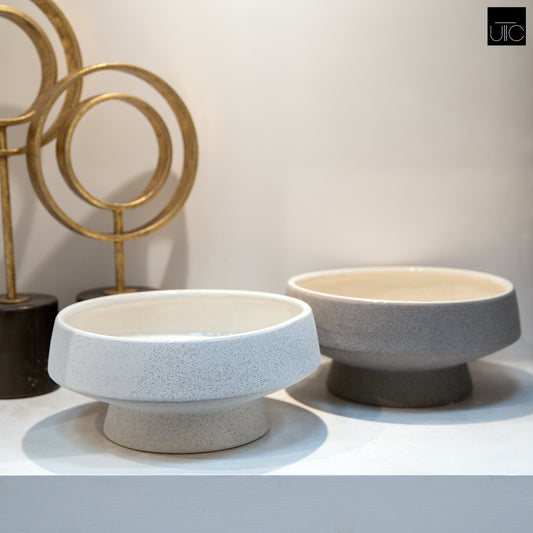 Mystique Ceramic Footed Bowl