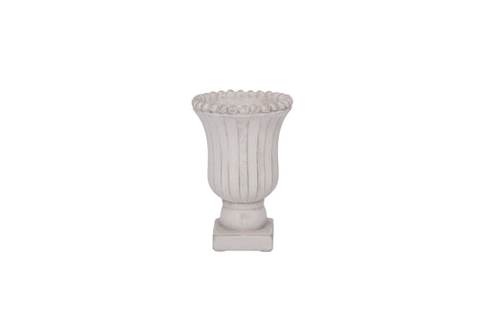 Cement Urn Planter Gray