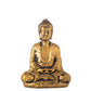 Cement Meditating Buddha Figurine Distressed Finish-10.25"H