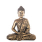 Cement Meditating Buddha Figurine Washed Concrete Finish