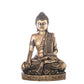 Cement Meditating Buddha Figurine Washed Concrete Finish-10.50"H