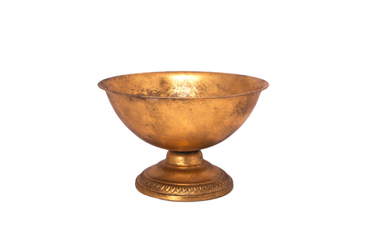 Metal Planter Gold-8.00"H -282
