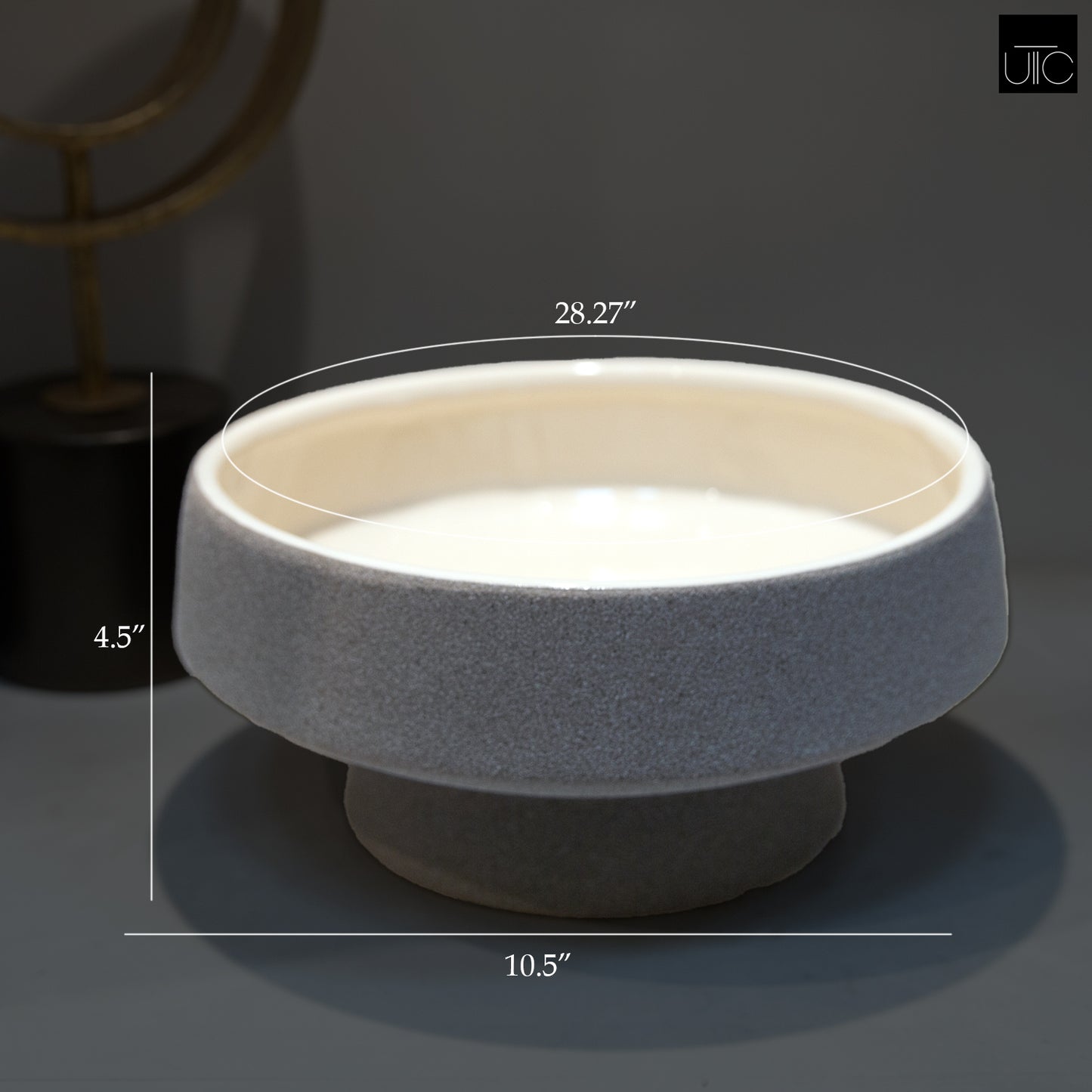 Mystique Ceramic Footed Bowl