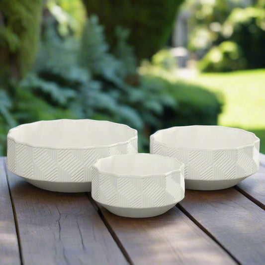 Liora Ceramic Round Glossy Pot Set