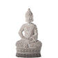 Cement Meditating Buddha Figurine Washed Concrete Finish