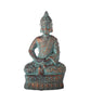 Cement Meditating Buddha Figurine Washed Concrete Finish