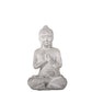 Cement Meditating Buddha Figurine Antique Finish
