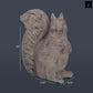 Ellric Sitting Squirrel Cement Figurine