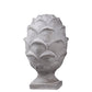 Cement Artichoke Statue on Square Base LG Washed Finish