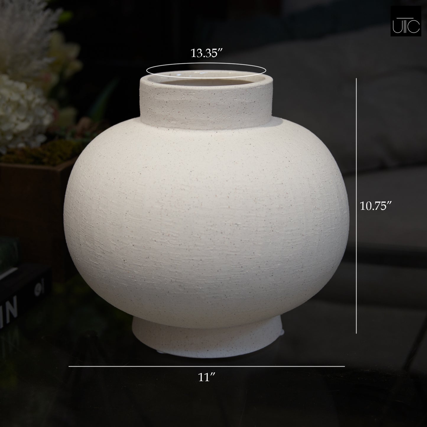 Cavelle Stoneware Flower Pot
