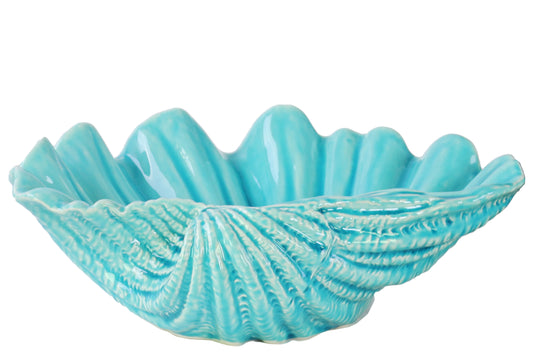 Ceramic Sculpture Gloss Finish Blue 4"H