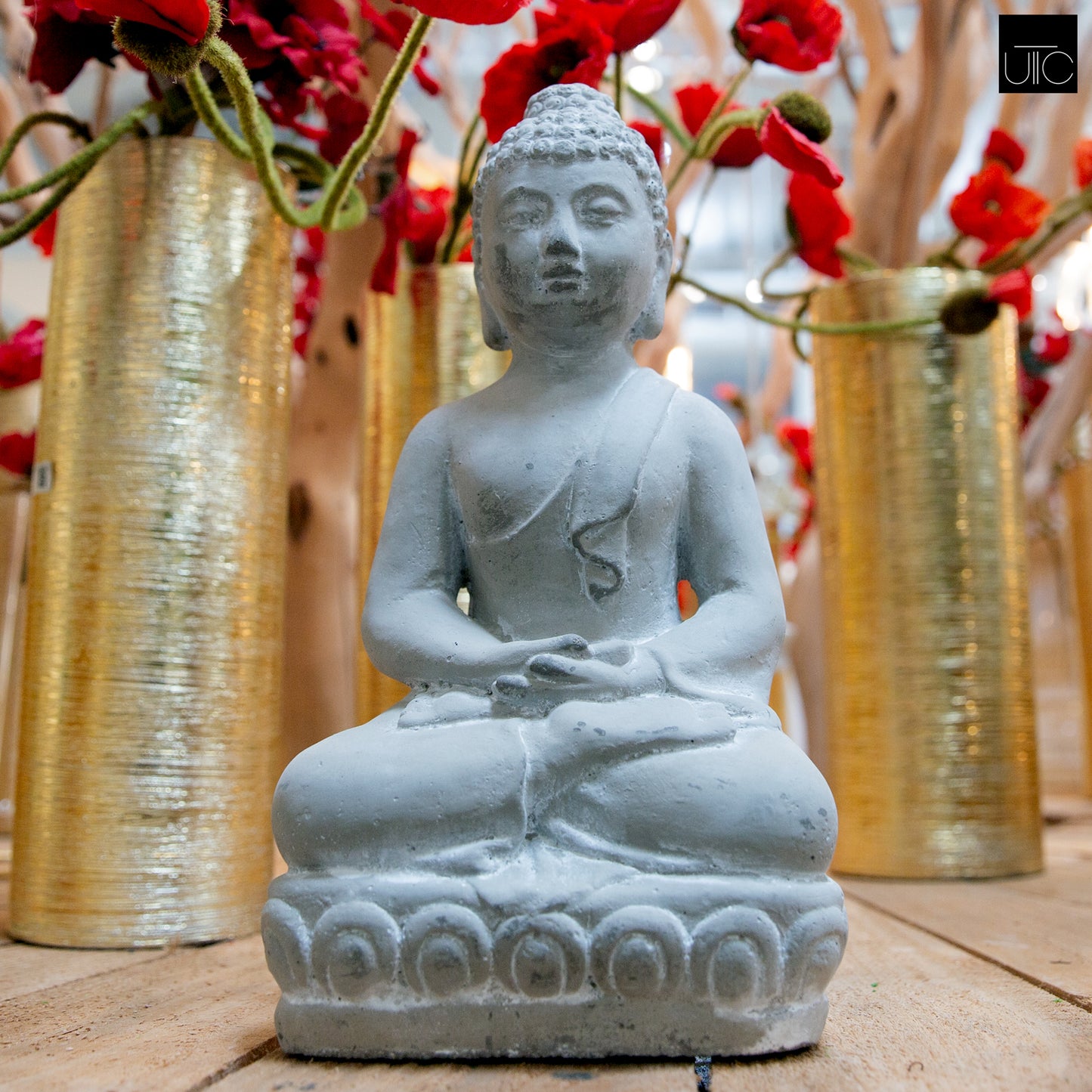 Balin Cement Sitting Buddha Figurine