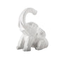 Ceramic Sitting Elephant Figurine Shiny Finish
