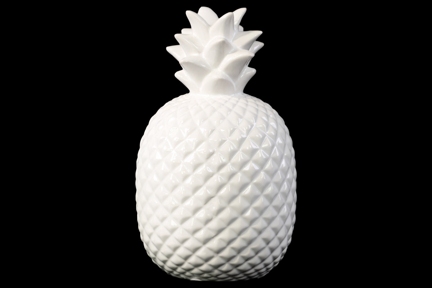 Ceramic Figurine Gloss Finish White 8.5"H -65