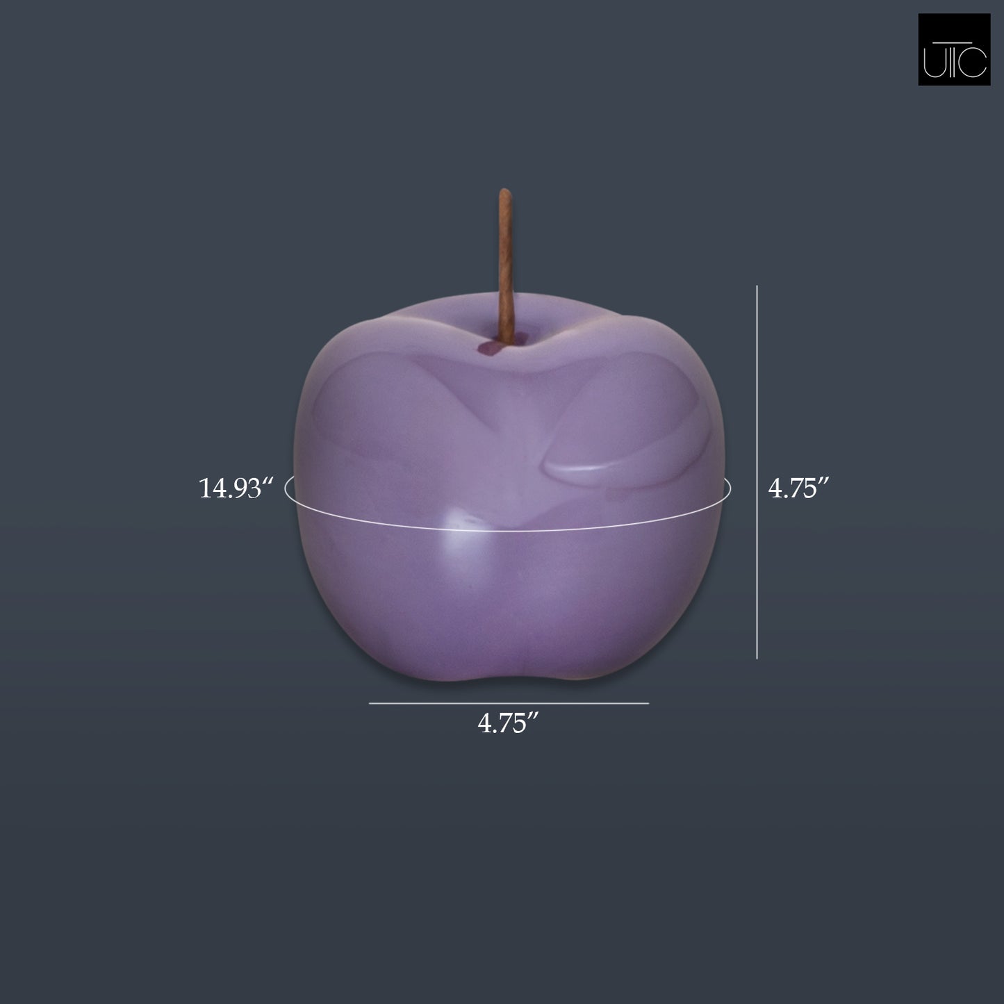 Sorrel Pearlescent Apple Decor