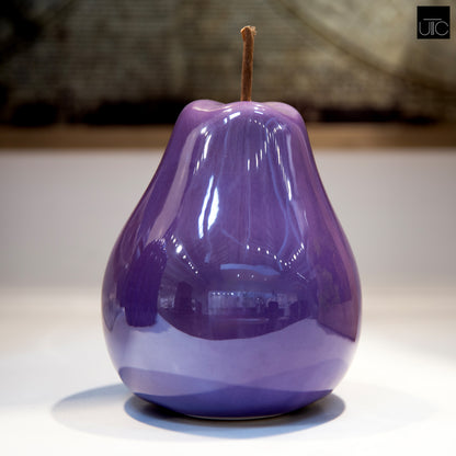 Ceramic Pear Figurine SM Pearlescent Finish