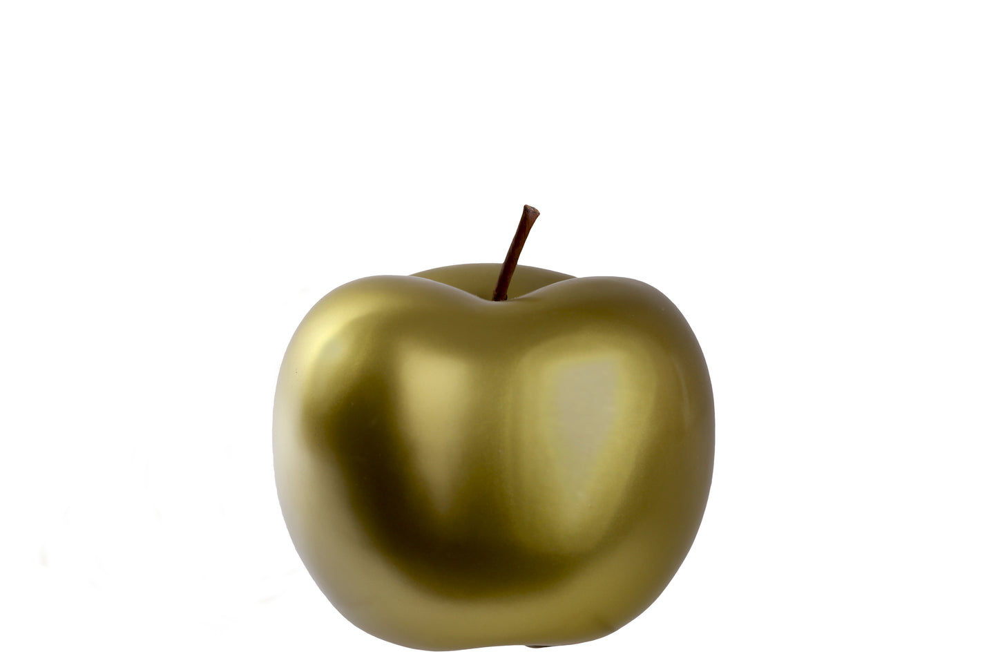 Ceramic Apple Figurine SM Chrome Finish
