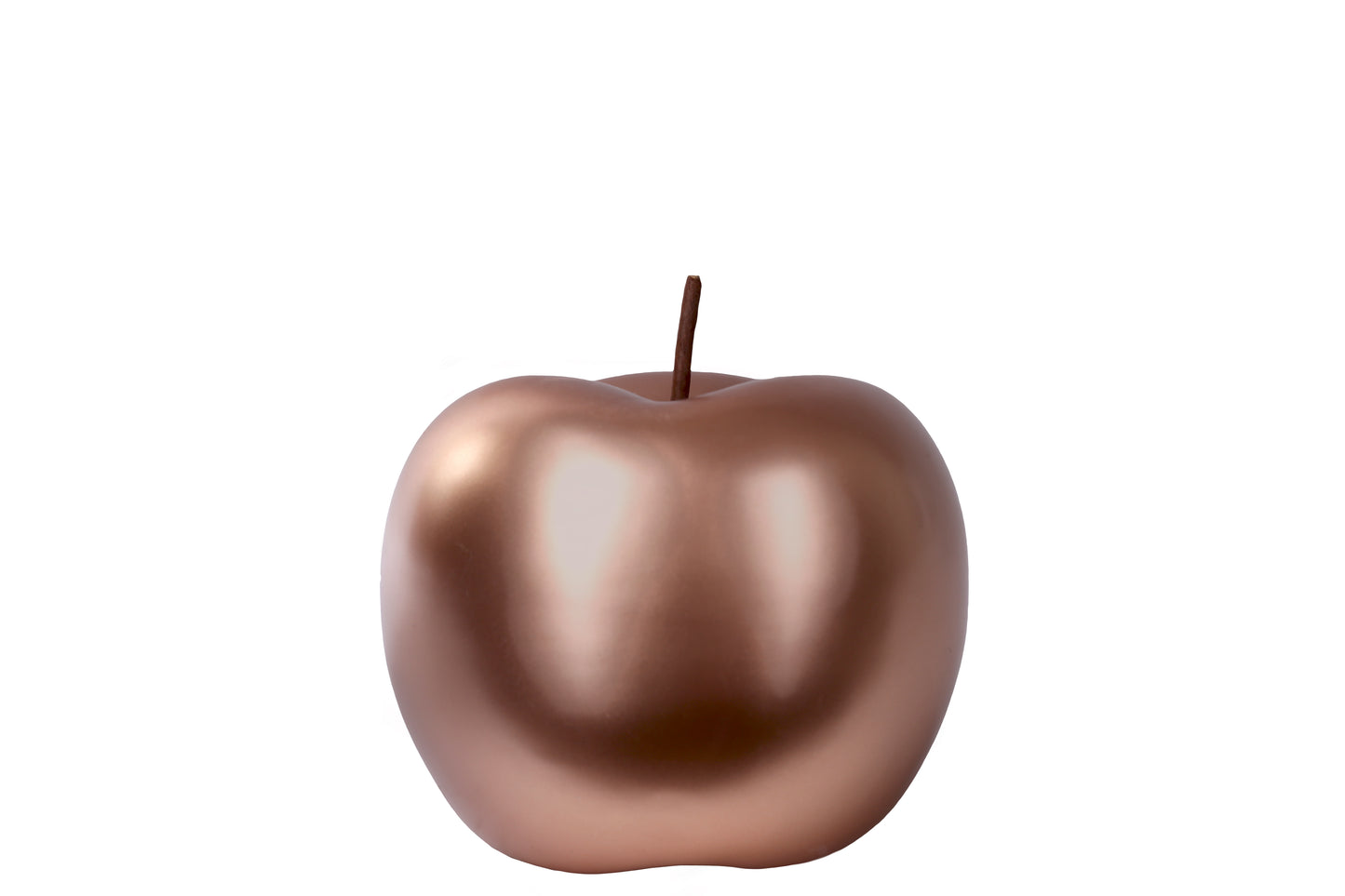 Ceramic Apple Figurine SM Chrome Finish