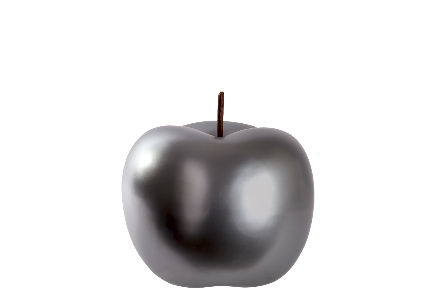 Ceramic Apple Figurine SM Chrome Finish