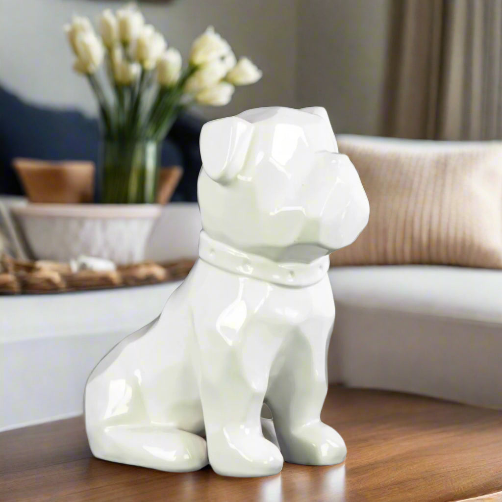 Knox Geometric Bulldog Figurine