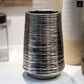 Lynde Combed Electroplated Metallic Vase