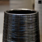Lynde Combed Electroplated Metallic Vase