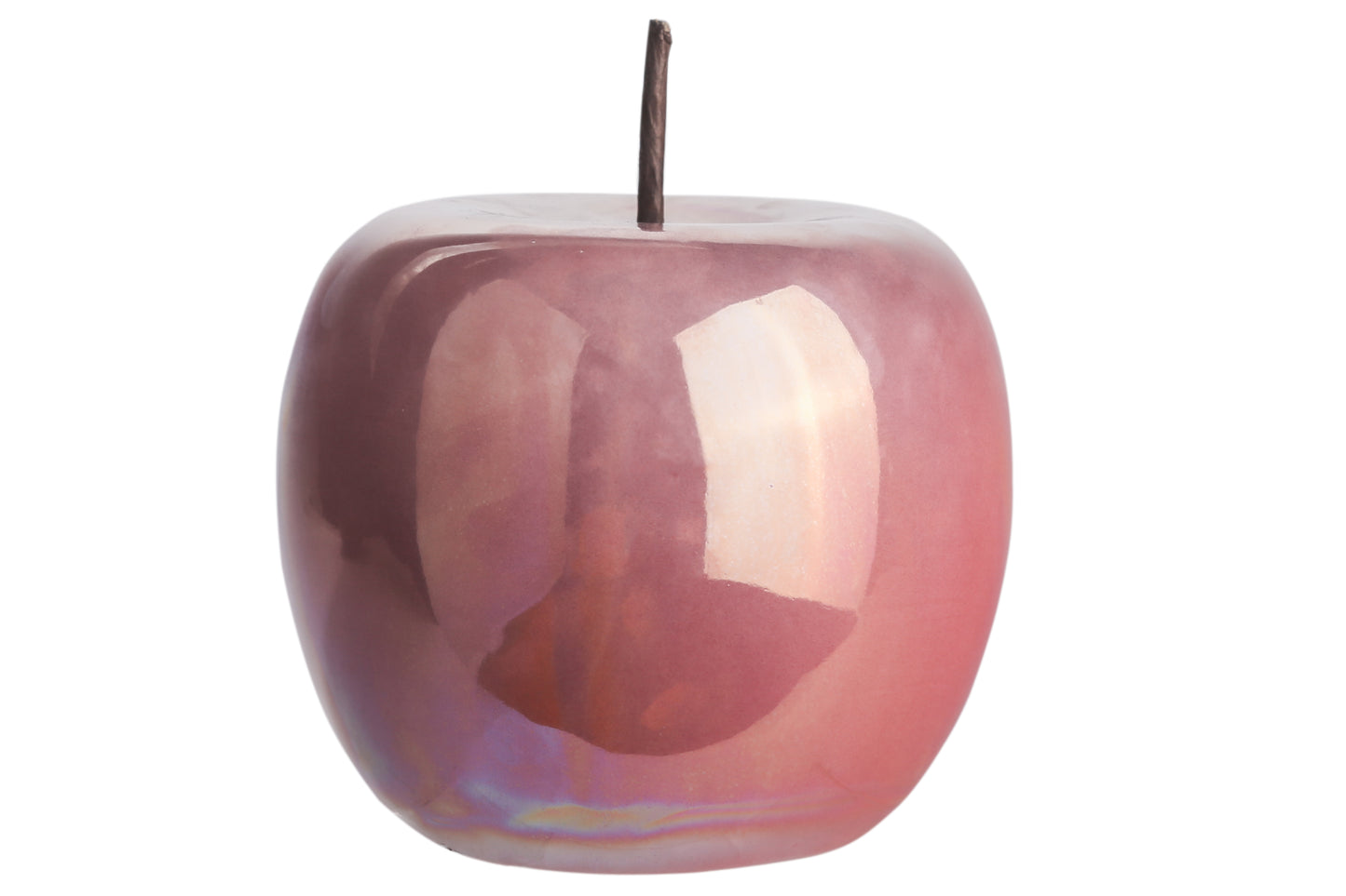 Ceramic Apple Figurine Polished Pearlescent Finish