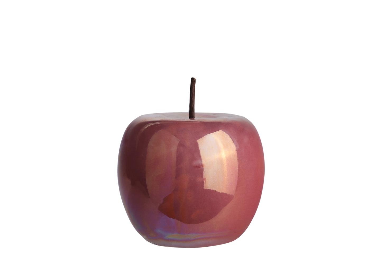 Ceramic Apple Figurine Polished Pearlescent Finish