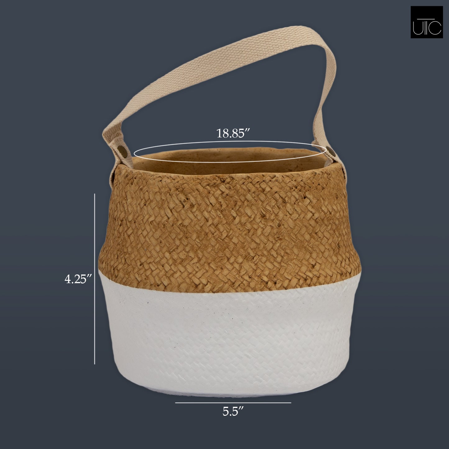 Brennan Round Terracotta Pot with Handle