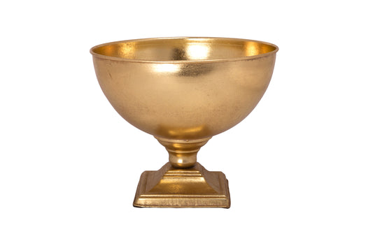 Metal Planter Gold-9.75"H
