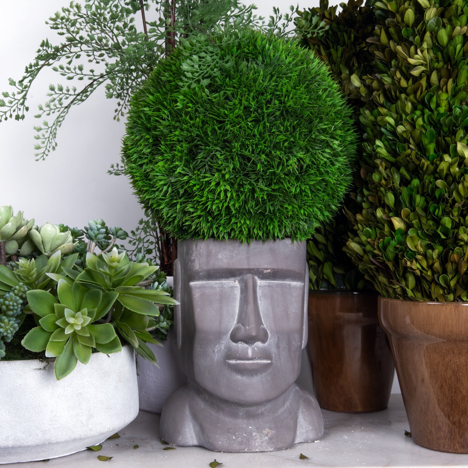 Head-Shaped Planters