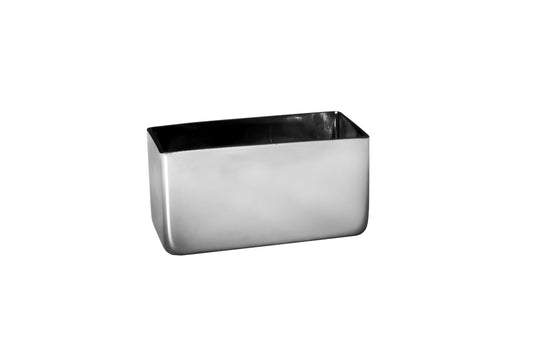 Rectangler Glass Vase-Urban Trends Collection-Silver-8x4x4-Urban Trends Collection