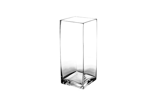 5x5x12 Square Clear Glass Vase-Urban Trends Collection-4x4x12-Urban Trends Collection