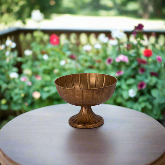 Venice Metal Bronze Planter