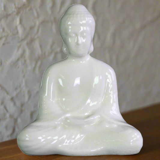 Wynne Meditating Ceramic Buddha Figurine