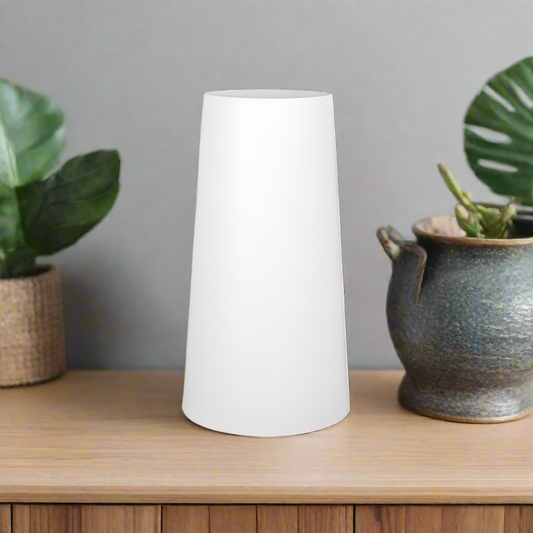 Jora Matte White Bellied Vase