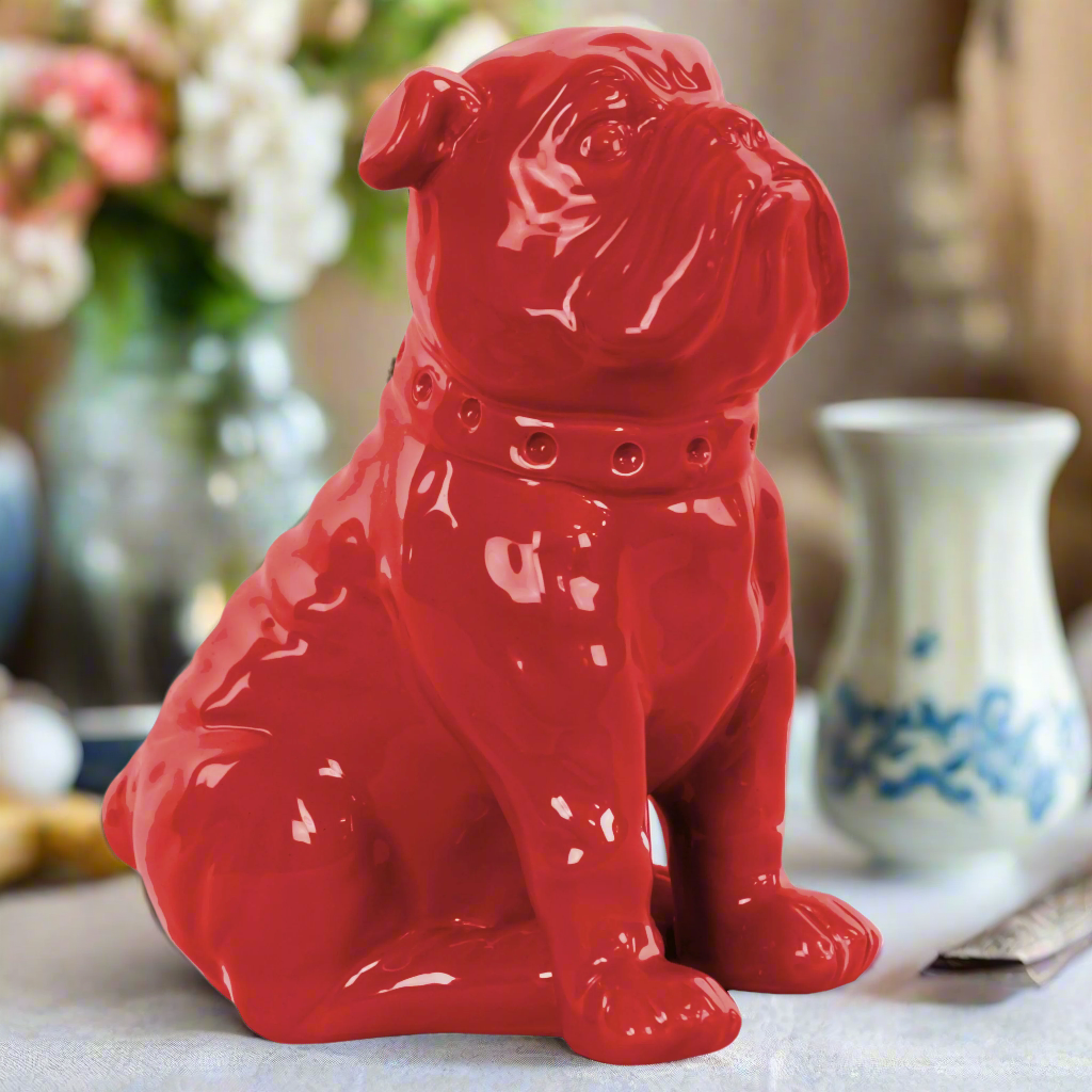 Hudson Glossy Bulldog Figurine