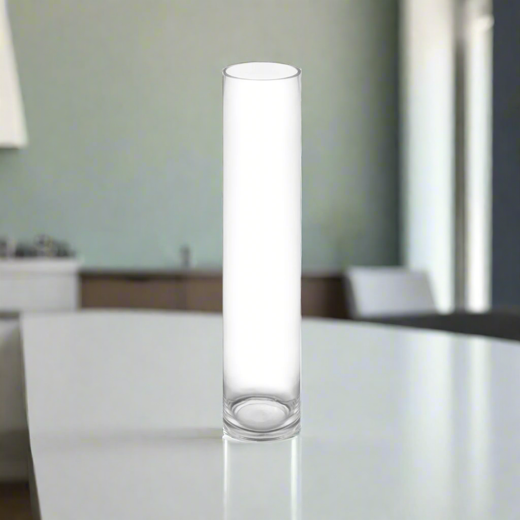 2x2x10 Cylinder Clear Glass-Urban Trends Collection-Urban Trends Collection