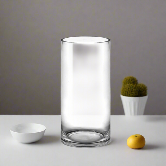 Brienne Clear Glass Cylinder Vase